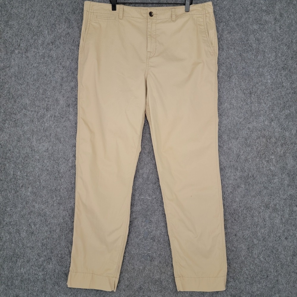 Lauren Ralph Lauren Chino Pants Womens 14 Khaki Cotton Twill Straight Leg Casual